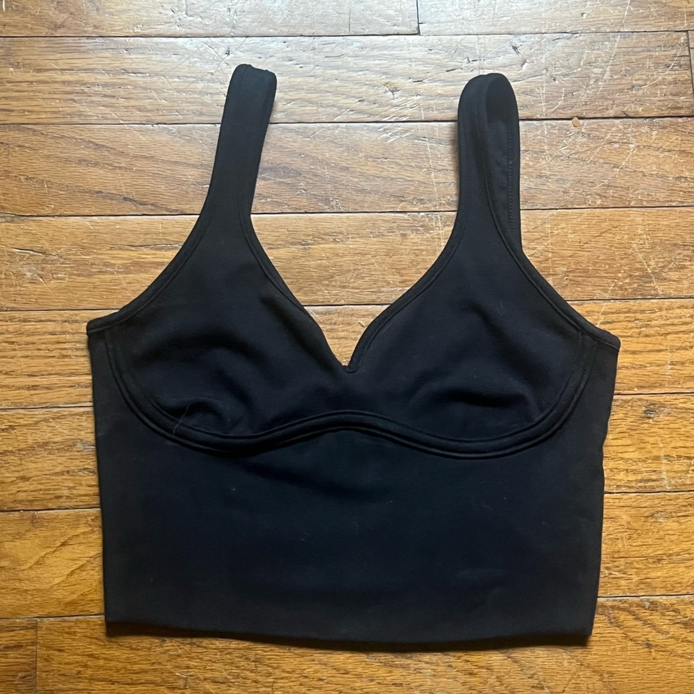 Joah brown contour tank in sueded onyx
